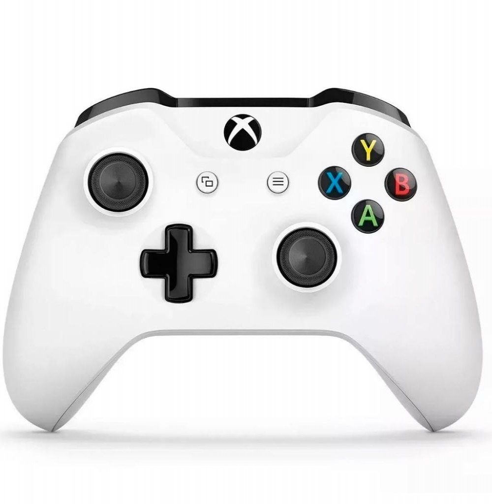 Controle Microsoft XBox One S Branco Sem Fio