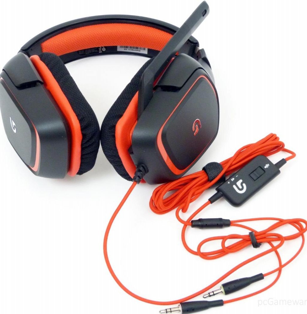 Headset Logitech G230 Stereo Gaming com Microfone Retrátil - Preto/Vermelho