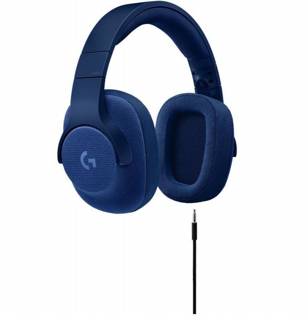 Headset Logitech Advanced G433 com Microfone Removível/Surround 7.1 - Azul