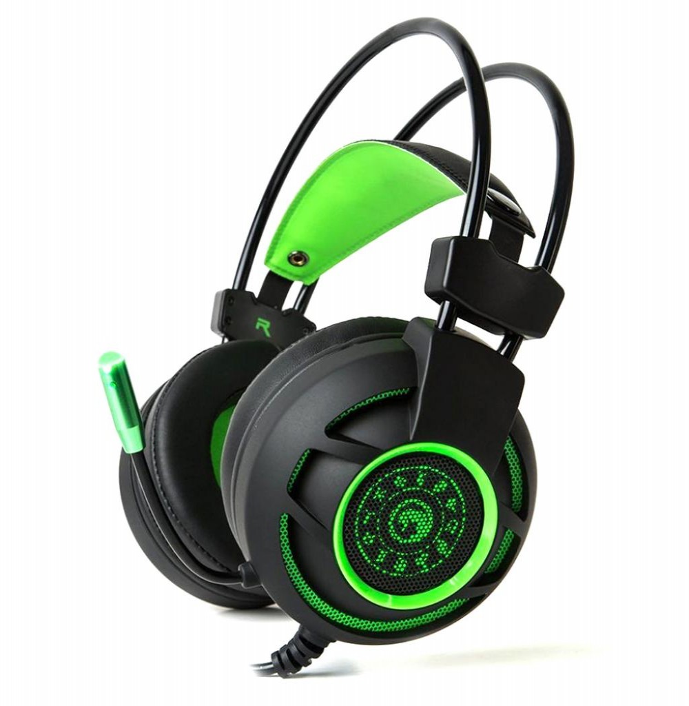 Headset para Jogos Marvo Scorpion HG9031 USB Verde/Preto