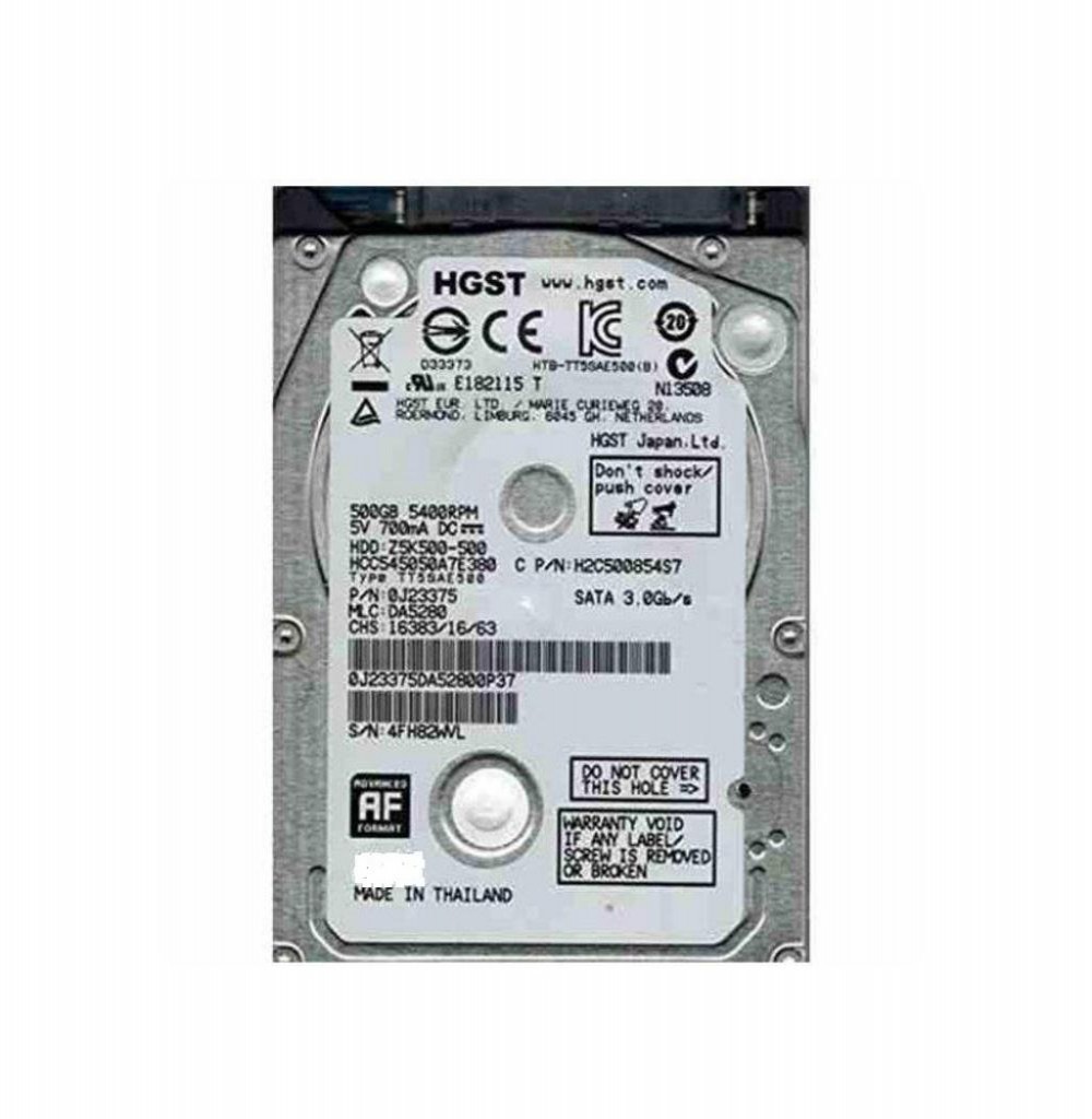 HD Para Notebook SATA 500GB Hitachi 5400 7MM