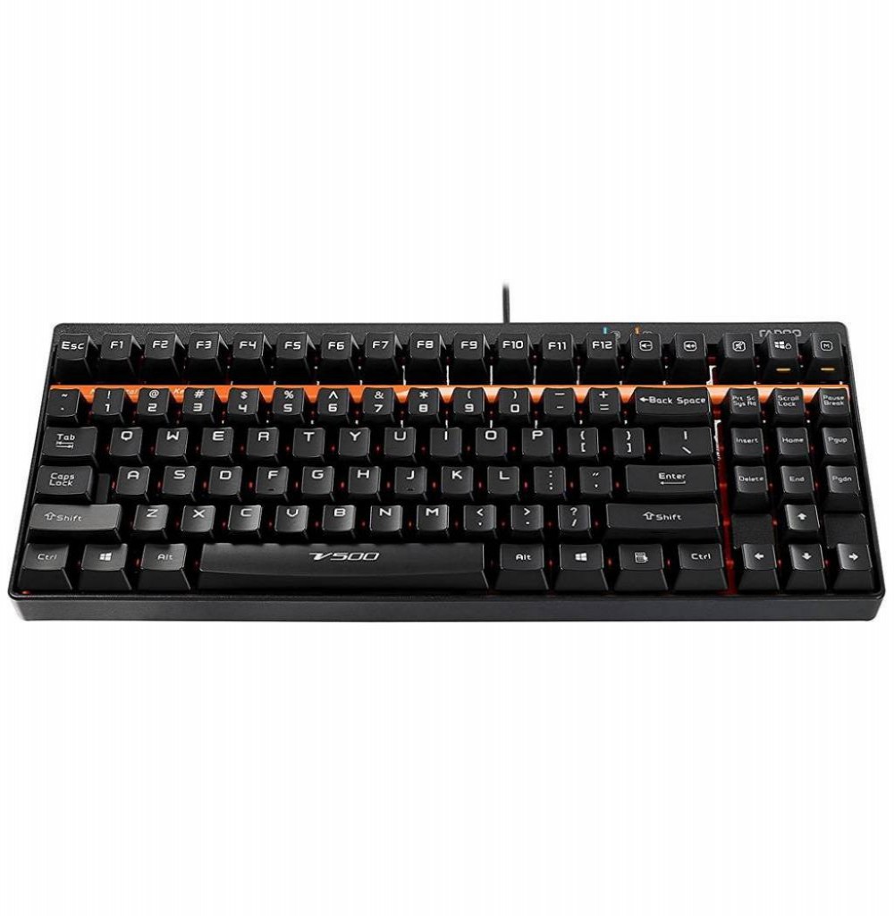 Teclado USB Rapoo VPRO V500 Alloy Preto