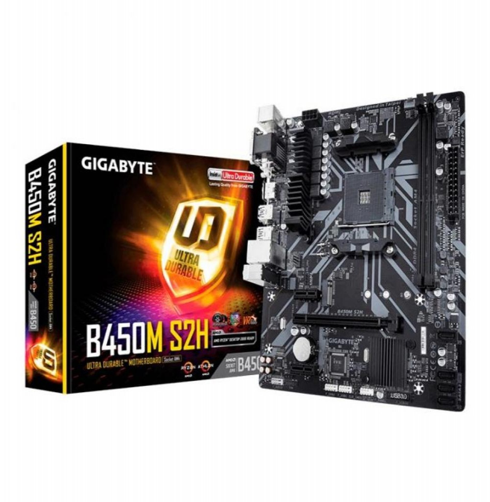 Placa-Mãe (AM4) Gigabyte B450M-S2H V2