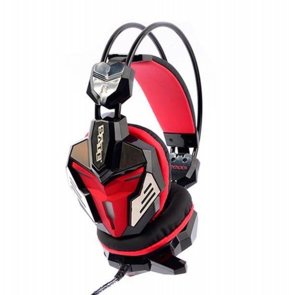 Headset Satellite AE-350 com Microfone 2.1M - Preto/Vermelho