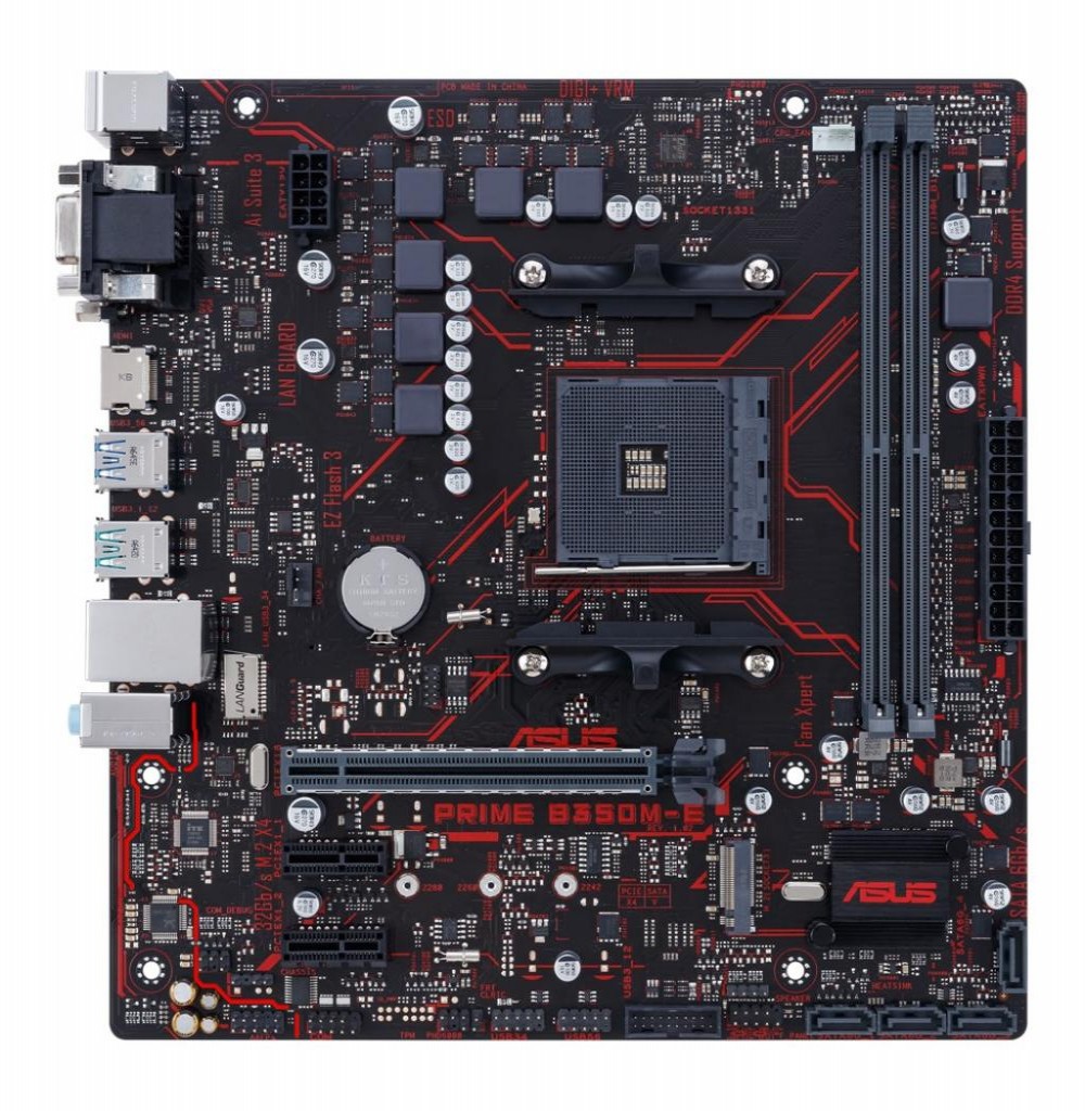 Placa Mãe Asus B350M-e Prime VGA/HDMI AM4