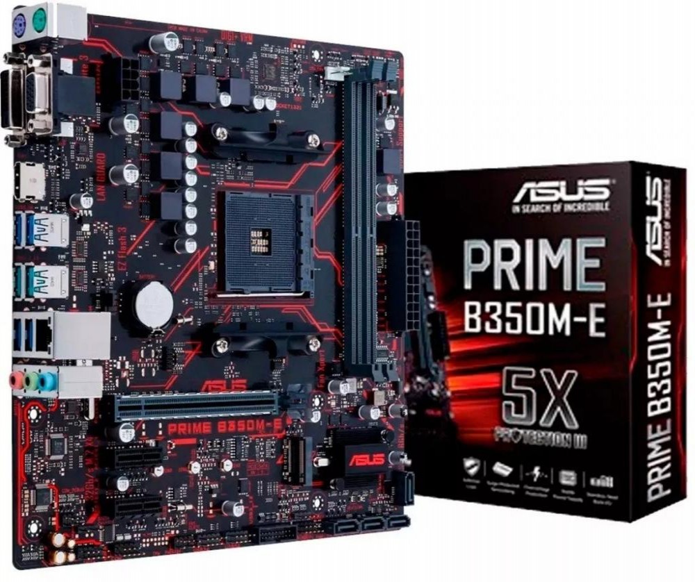 Placa Mãe Asus B350M-e Prime VGA/HDMI AM4