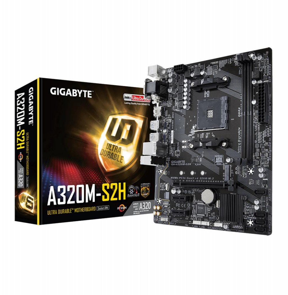 Placa Mãe Gigabyte A320M-S2H AMD Soquete AM4 MB