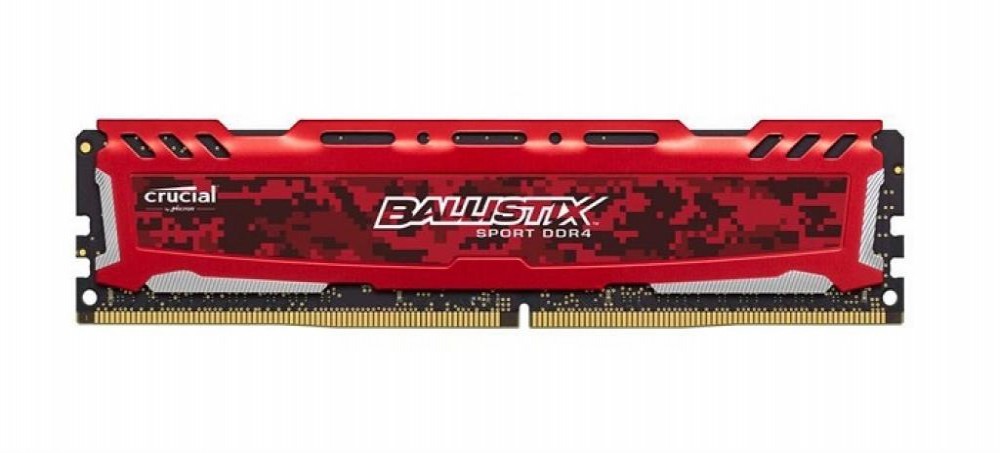 Memória DDR4 4GB 2400 Crucial Ballistix Gaming Red