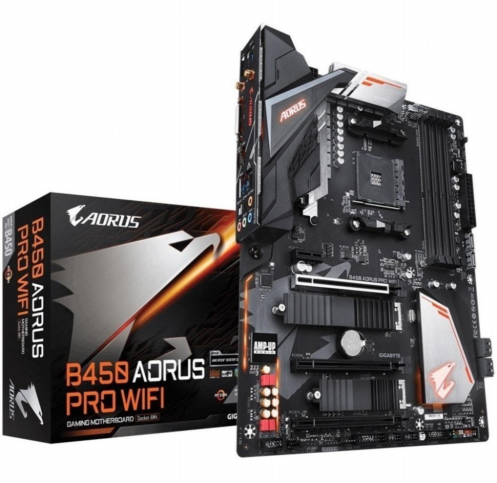 Placa-Mãe AMD (AM4) Gigabyte B450 Aorus Pro WiFi