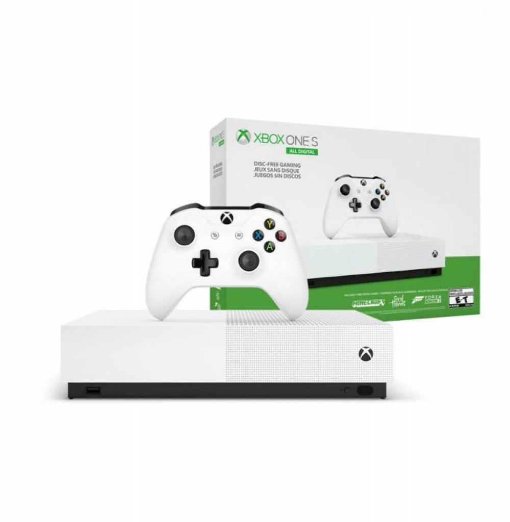 Console Microsoft Xbox One S 1TB - Branco All Digital