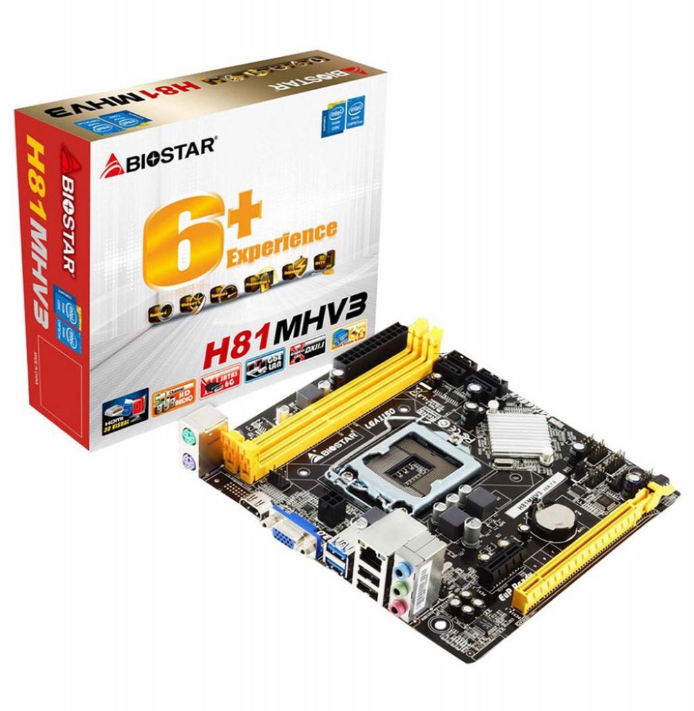 Placa Mãe Biostar H81MHV3 Intel Soquete LGA 1150
