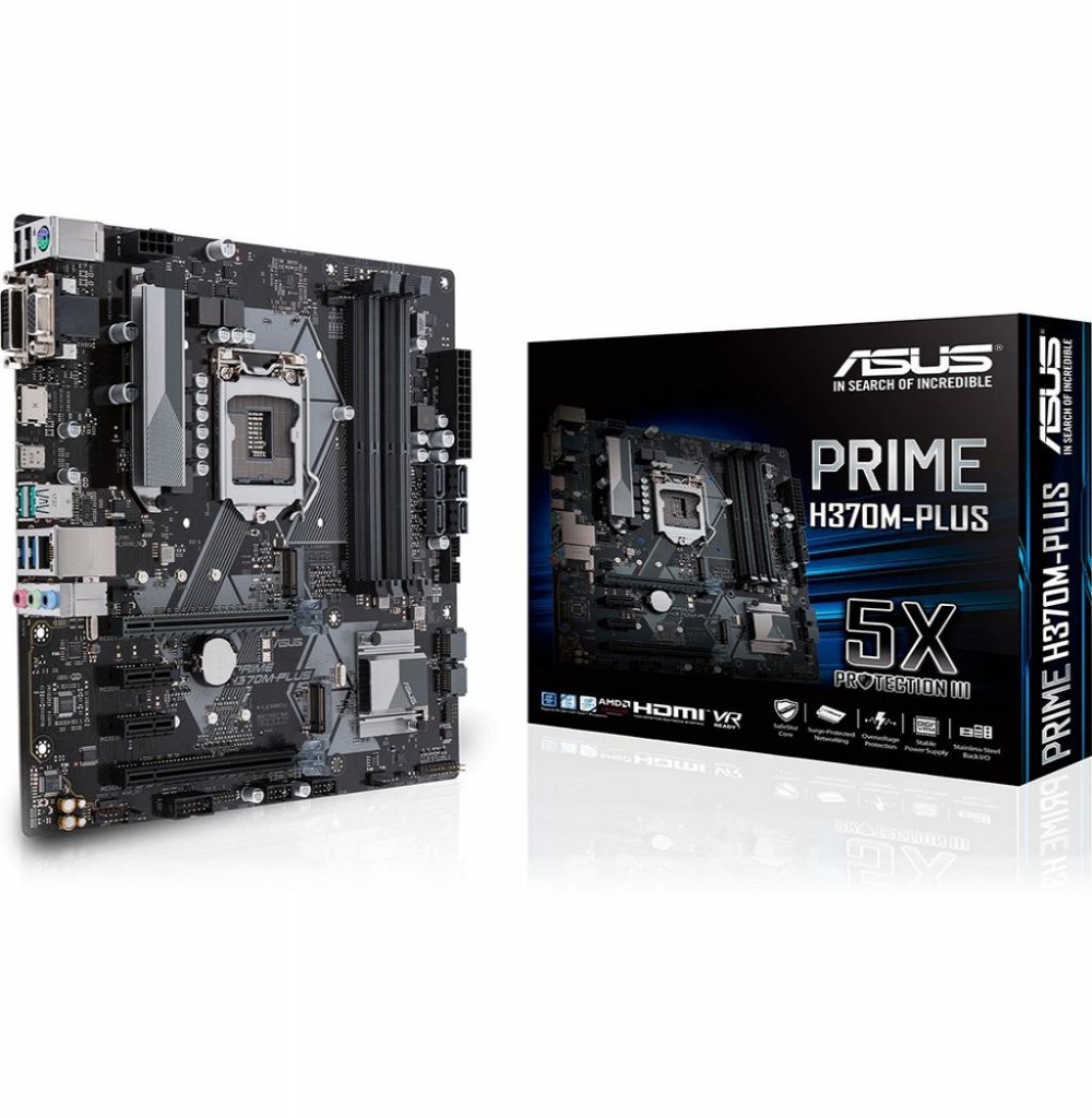 Placa Mãe Asus Prime B360-Plus Intel Soquete LGA 1151