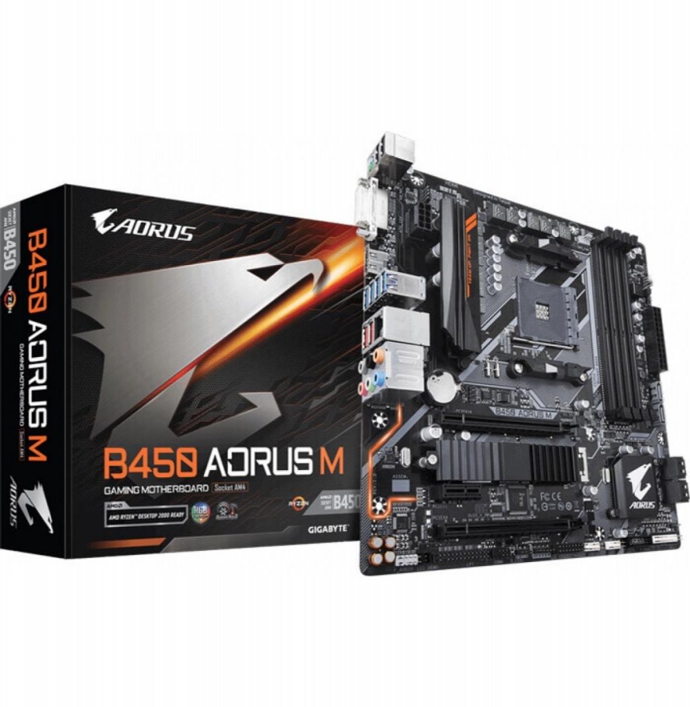 Placa-Mãe AMD (AM4) Gigabyte B450 Aorus Elite
