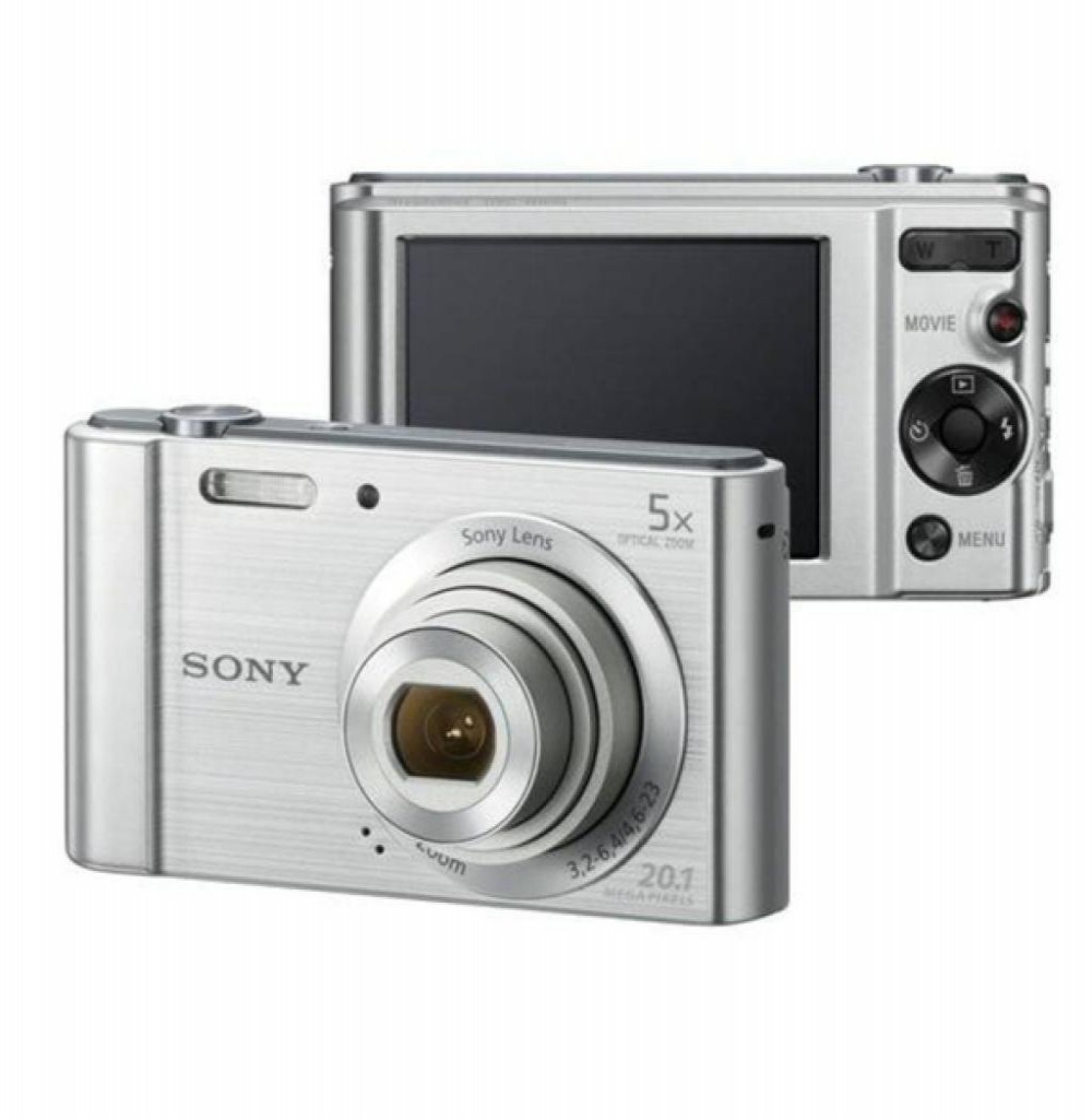 Câmera Digital Sony W800 20MP/5X/HD Silver