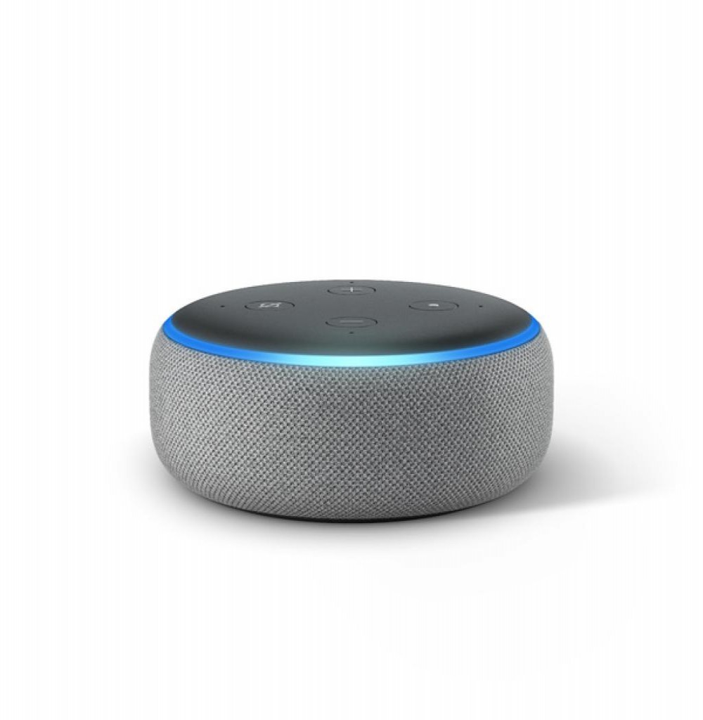 Caixa de Som Amazon Echo Dot Alexa 3ª Geração Cinza