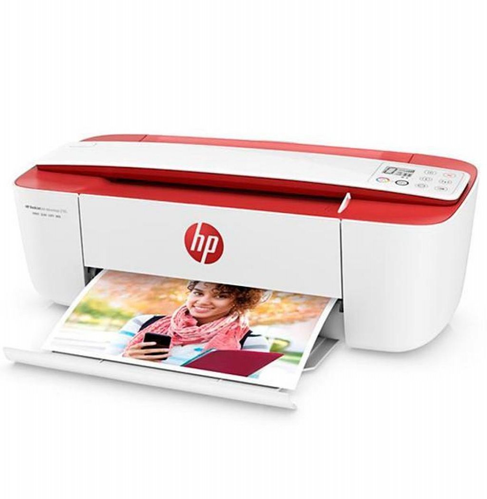 Impressora HP DeskJet 3785 Multifuncional Sem Fio Branca/Red