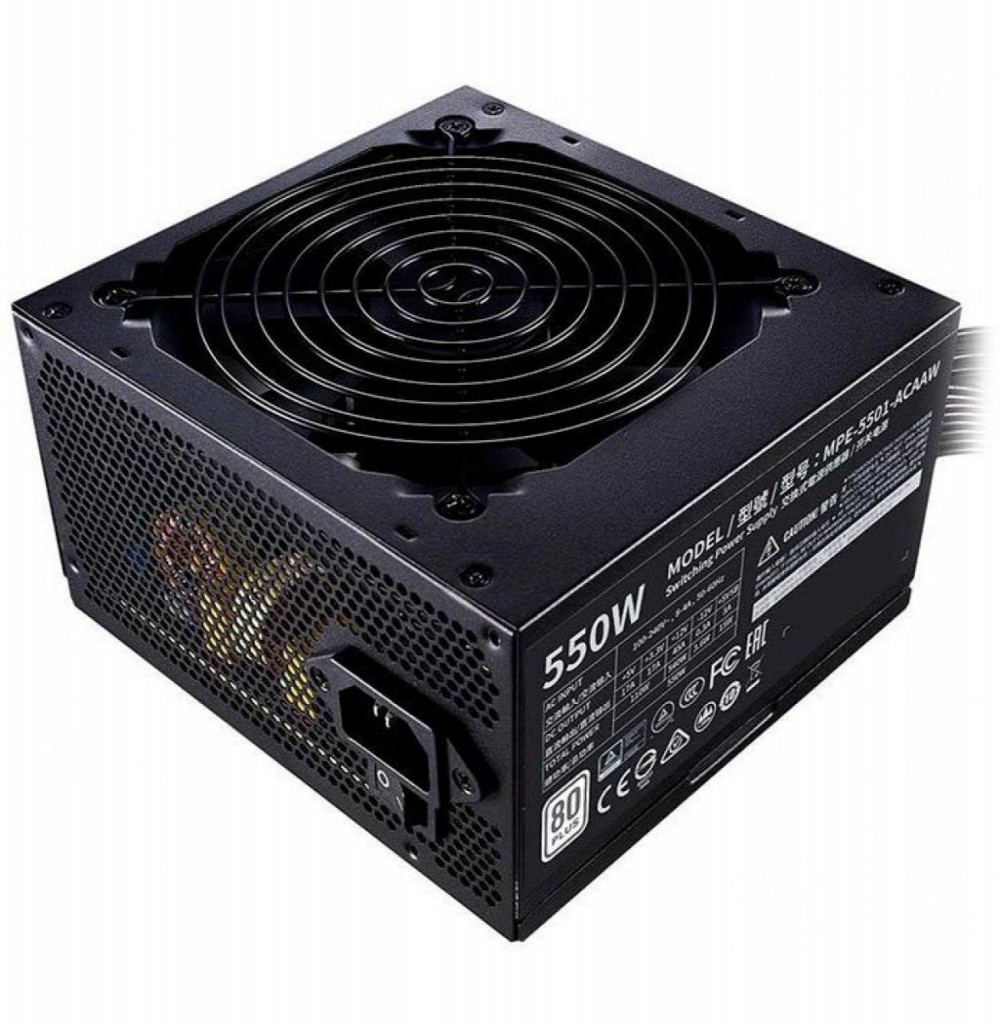 Fonte 550W Cooler Master MWE White MPE-5501-ACAAW