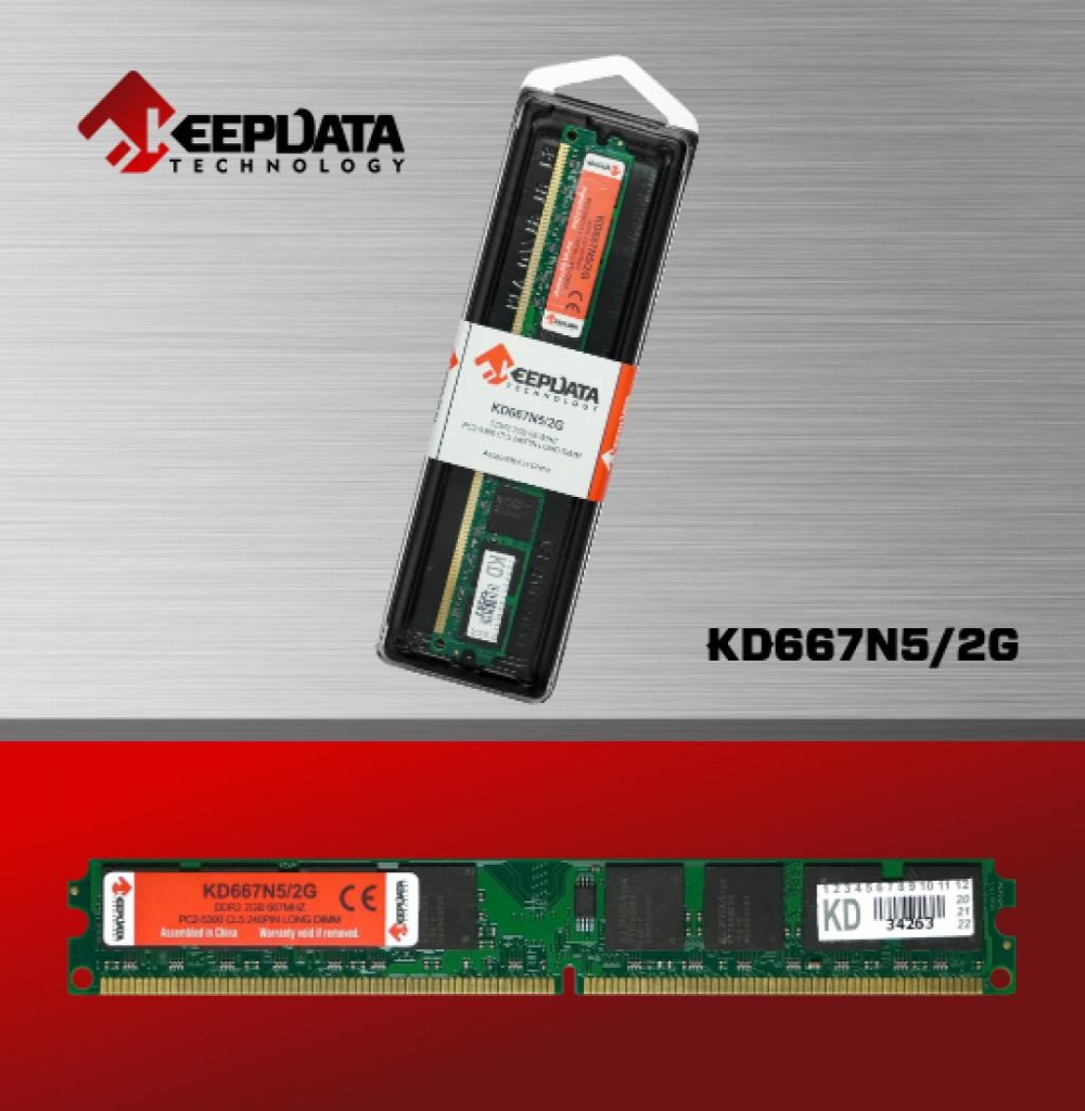Memória Keepdata KD667N5/2G DDR2 2GB 667 