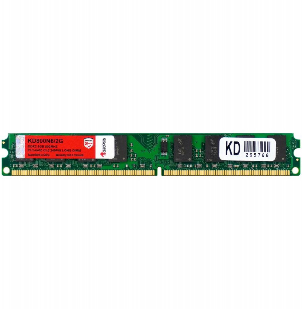 Memória DDR2 2GB 800 Keepdata KD800N6/2G