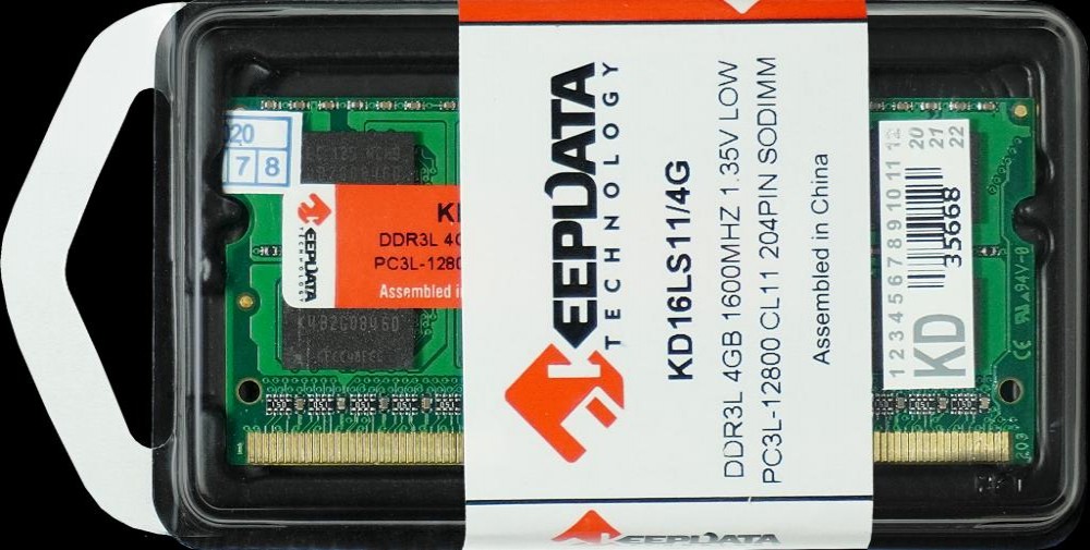 Memória Ram Para Notebook Keepdata KD16LS11/4G DDR3L 4GB 1600MHZ