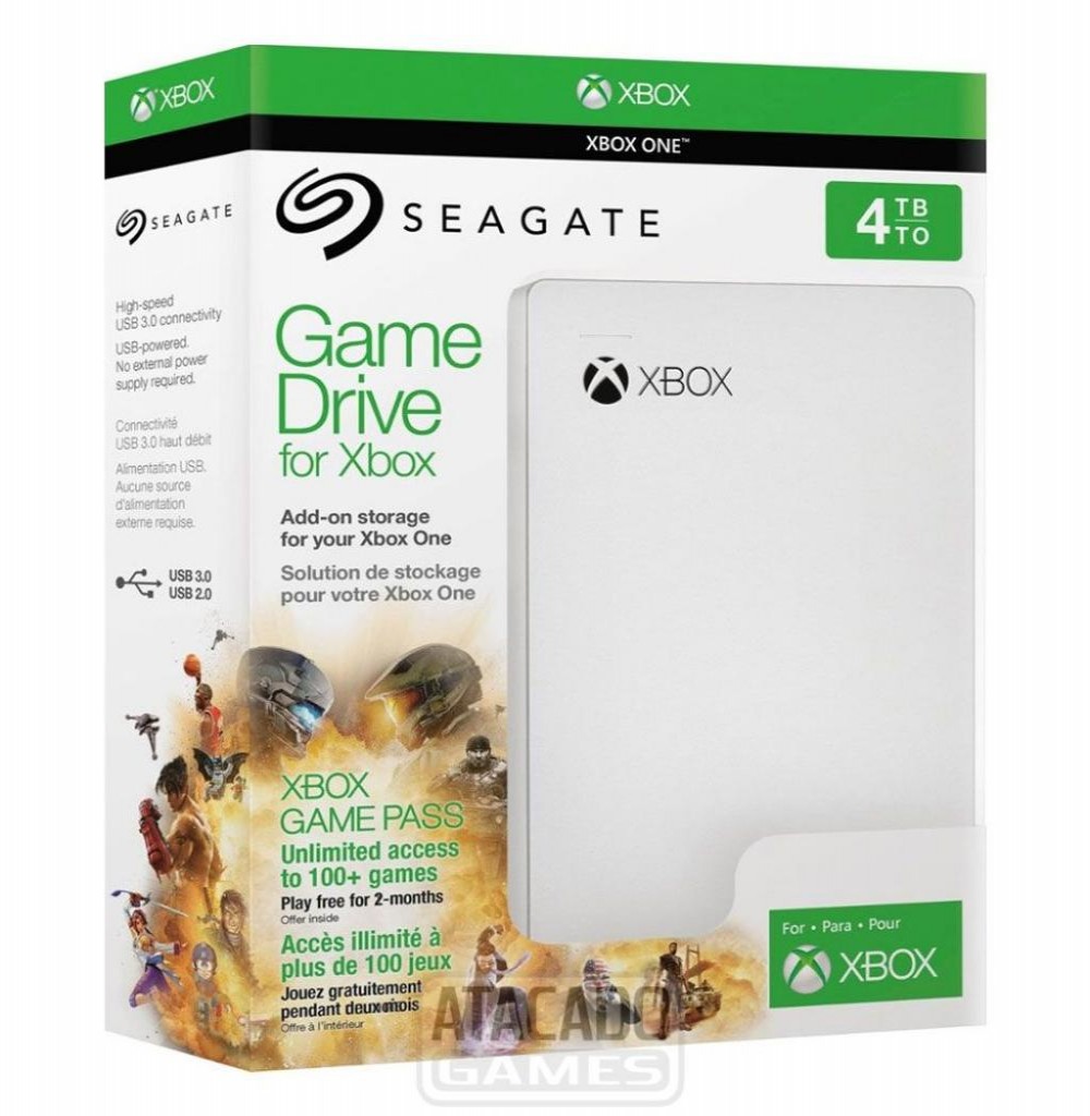 HD Externo Seagate Game Drive Xbox 4TB USB 3.0 2.5"