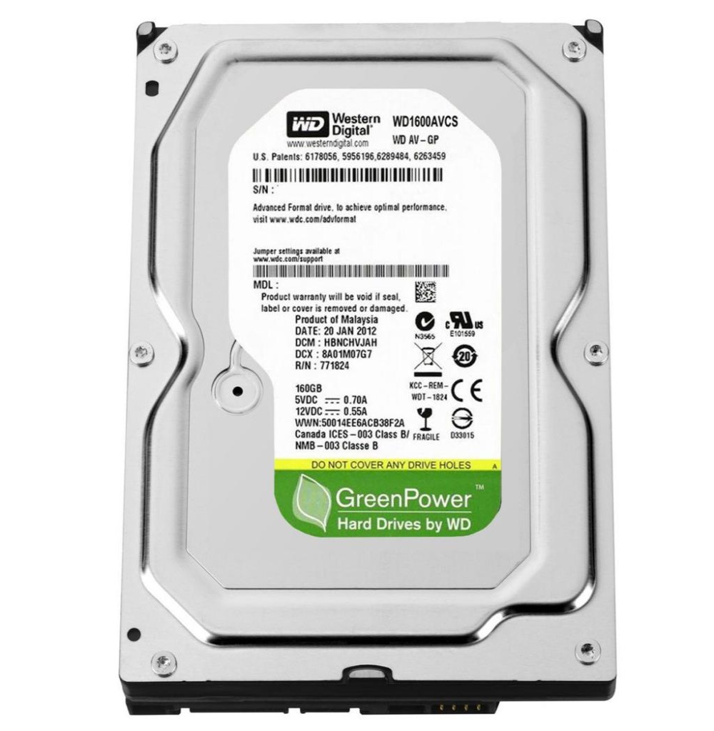 HD WD WD1600AVCS PULL SATA2 160GB 