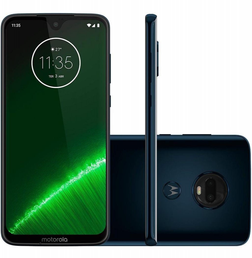 Smartphone Motorola Moto G7 Plus XT1965-2 Dual SIM 64GB de 6.2” 16+5MP/12MP OS 9.0 - Azul