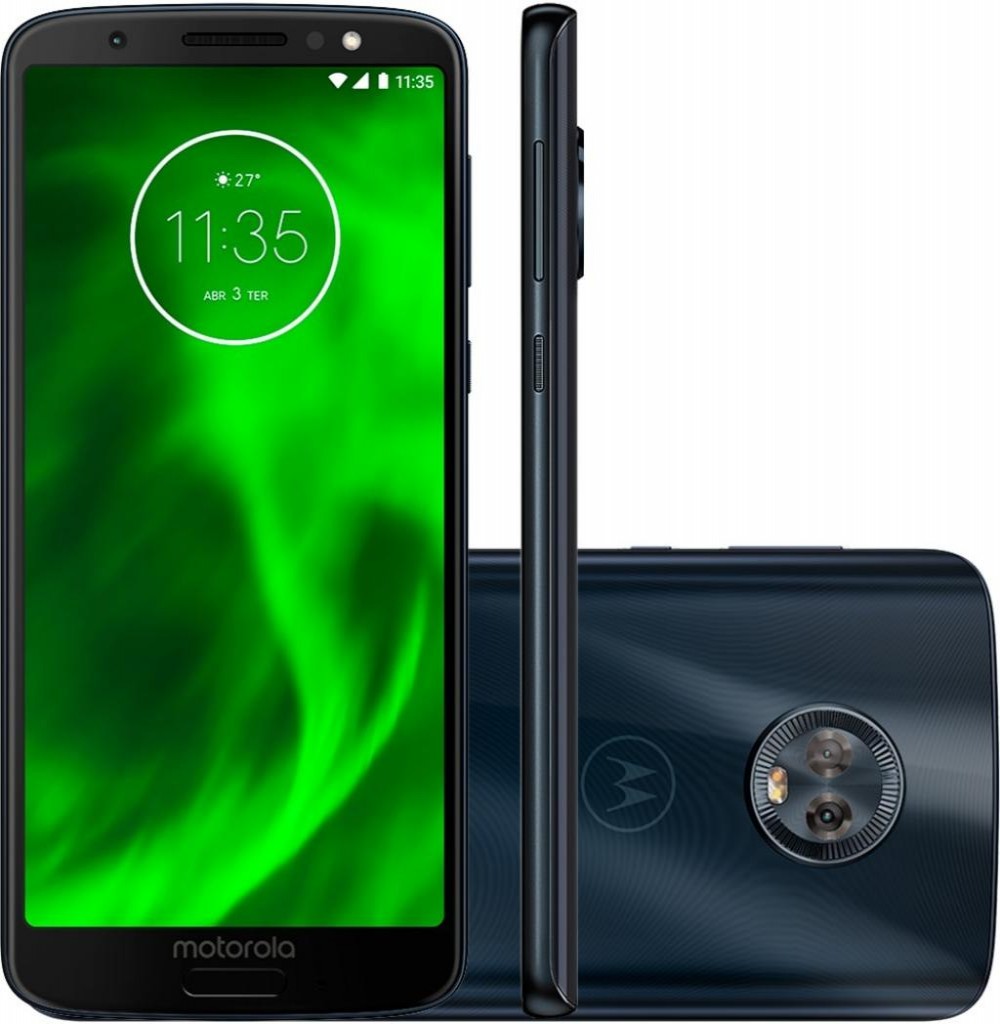 Smartphone Motorola Moto G6 XT1925 3GB+32GB LTE Dual Sim 5.7"Câm.12MP/5MP+8MP-Azul