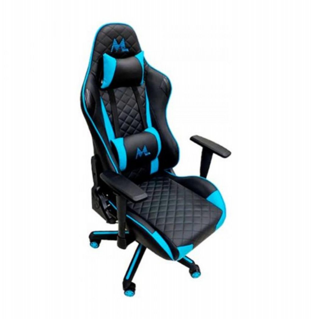 Cadeira Gamer Mtek MK01B Preto Com Azul