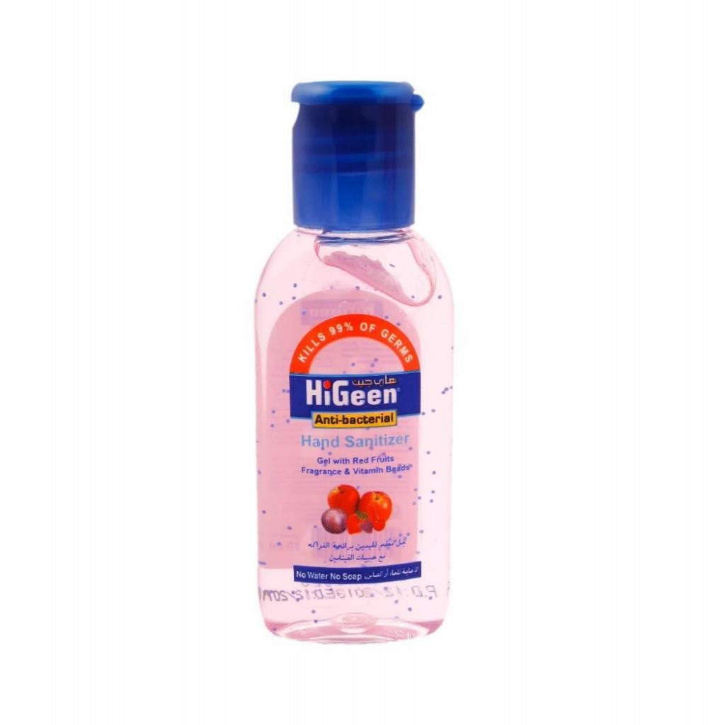 Gel Antibacteriano Higeen Frutas Vermelhas 50 ML