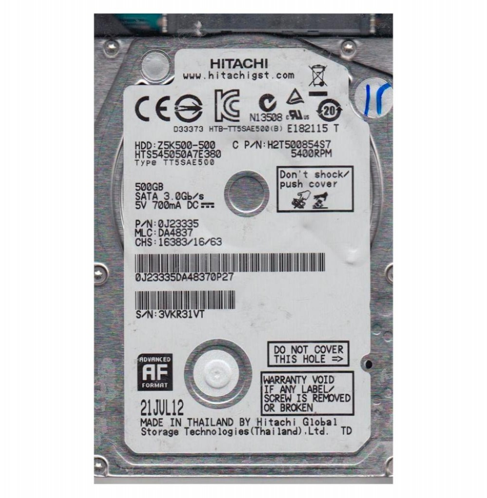 HD Hitachi Pull HCS5C2020ALA632 SATA3 2TB