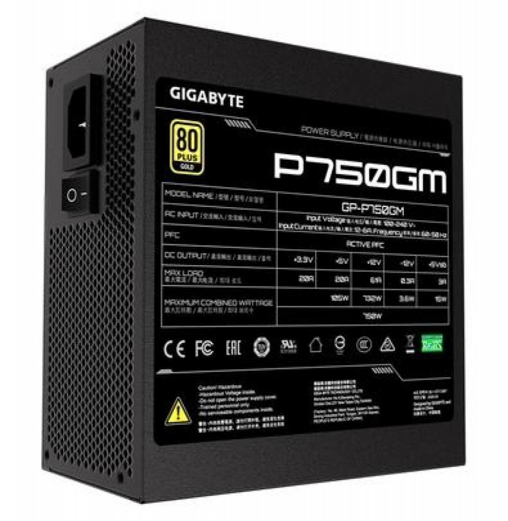 Fonte Gigabyte GP-P750GM 80 Plus Gold 750W