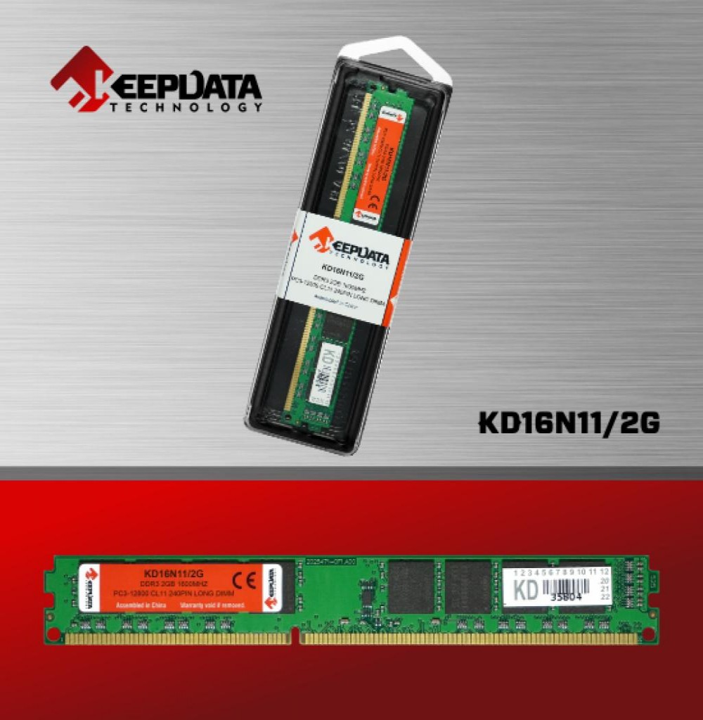 Memória Ram KeepData KD16N11/2G DDR3 2GB 1600