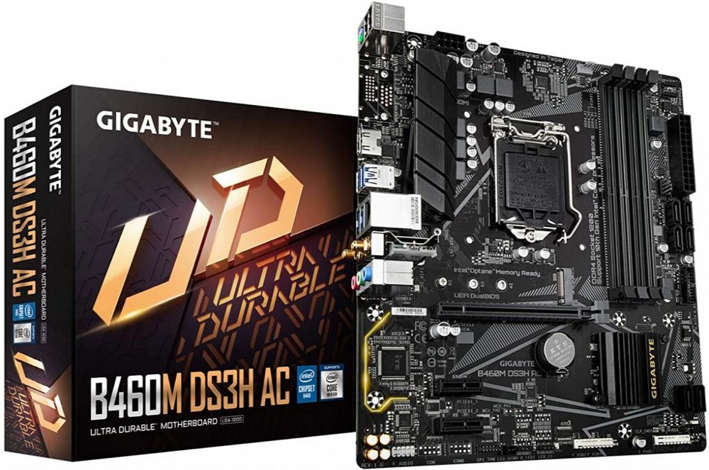 Placa Mãe Gigabyte B460M DS3H AC Intel (1200)