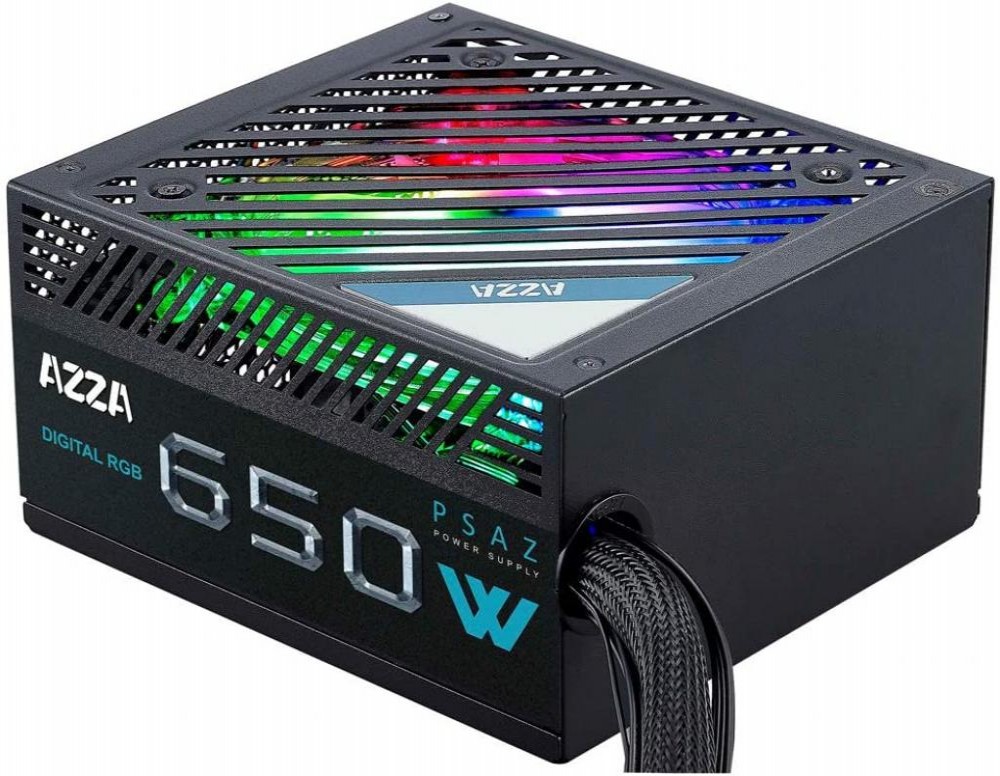 Fonte 650W AZZA PSAZ-650 80PLUS BRONZE RGB 