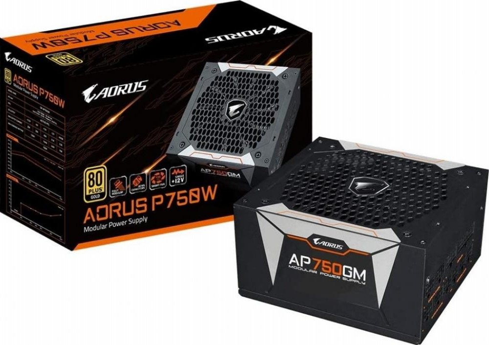 Fonte Gigabyte Aorus GP-AP750GM 80PLUS Gold 750W