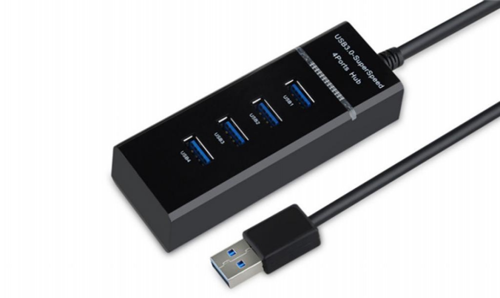 Hub 4 Portas Satellite Preto A-HUB14 USB 3.0