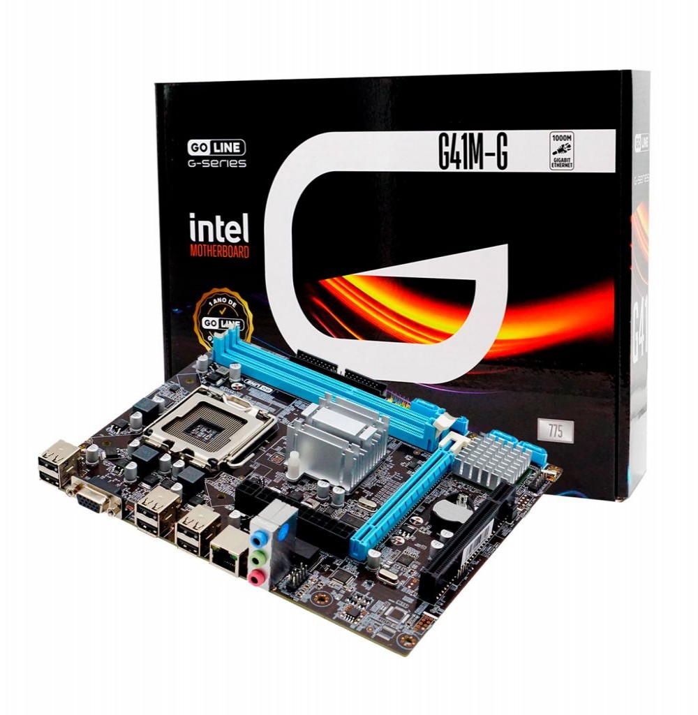 Placa Mãe Intel (775) Goline GL-G41M-G