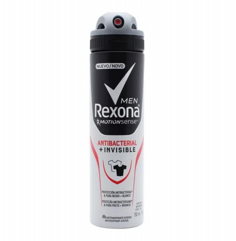 Desodorante Rexona Spray Antibacteriano + Invisible Masculino 90 GR