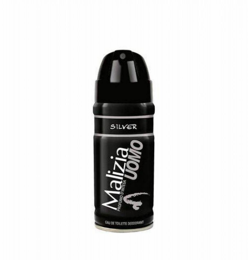 Desodorante Malizia Silver 150 ML Preto