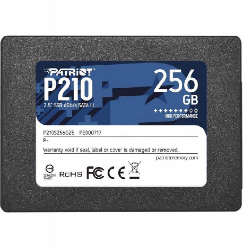 HD Patriot P210 P210S256G25 SSD SATA3 256GB 2.5"