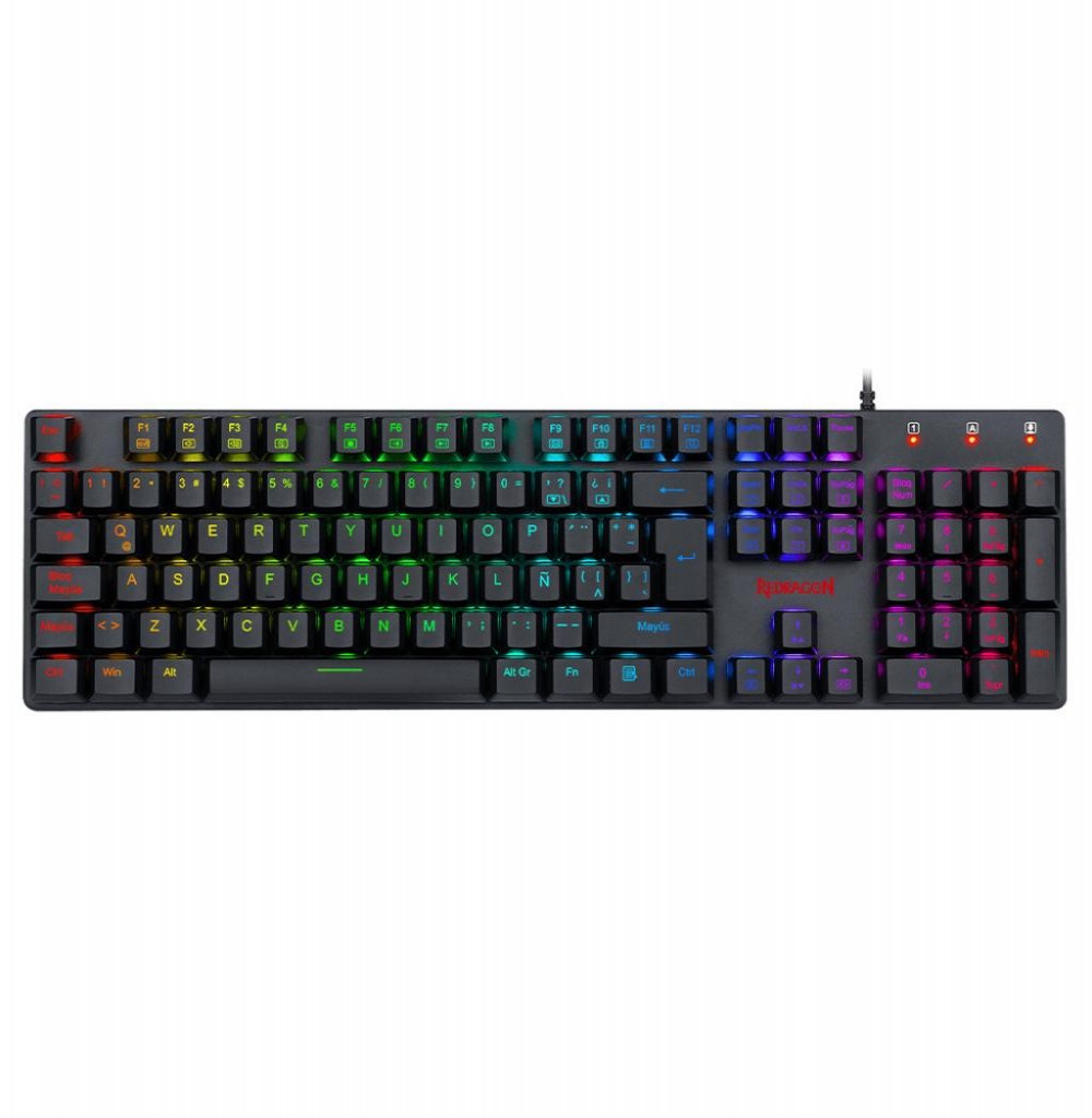 Teclado USB Redragon Shrapnel RGB K589RGB Inglês