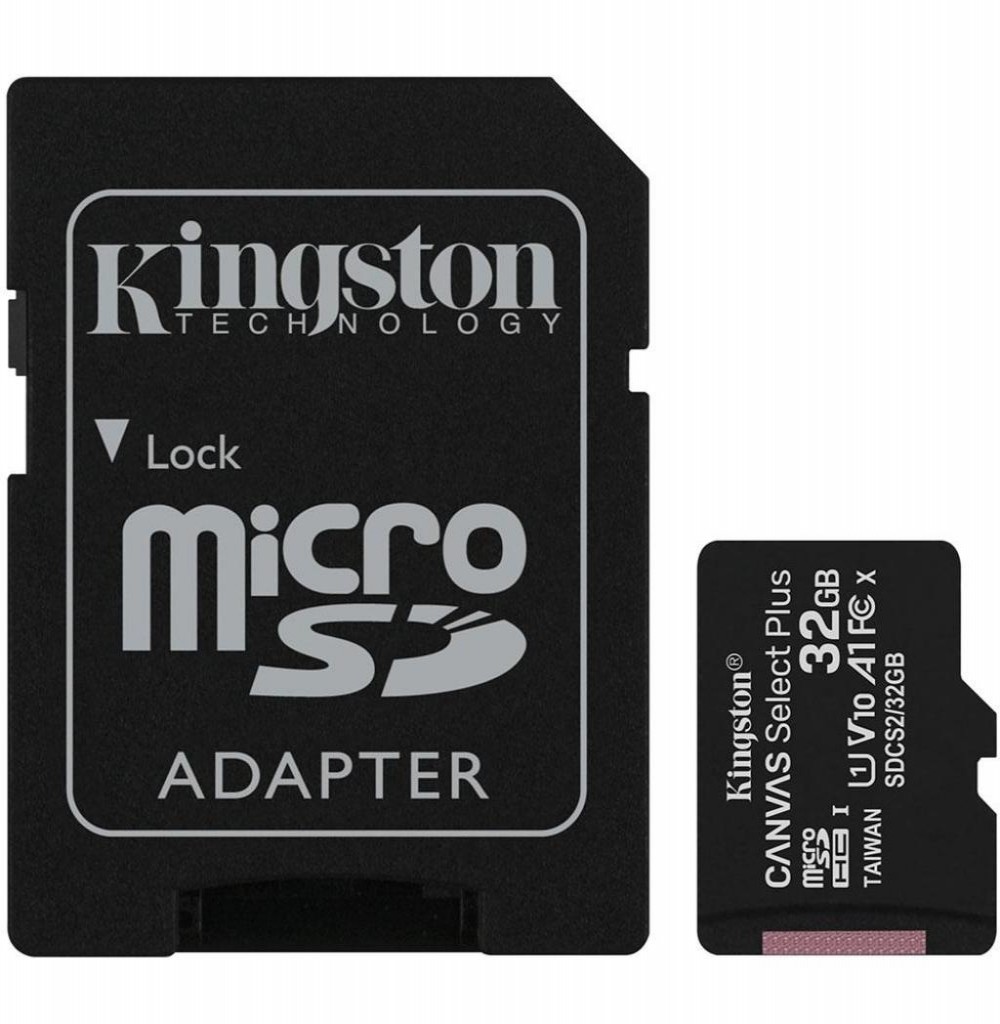 Cartão de Memória SD Micro 32GB Kingston Canvas C10