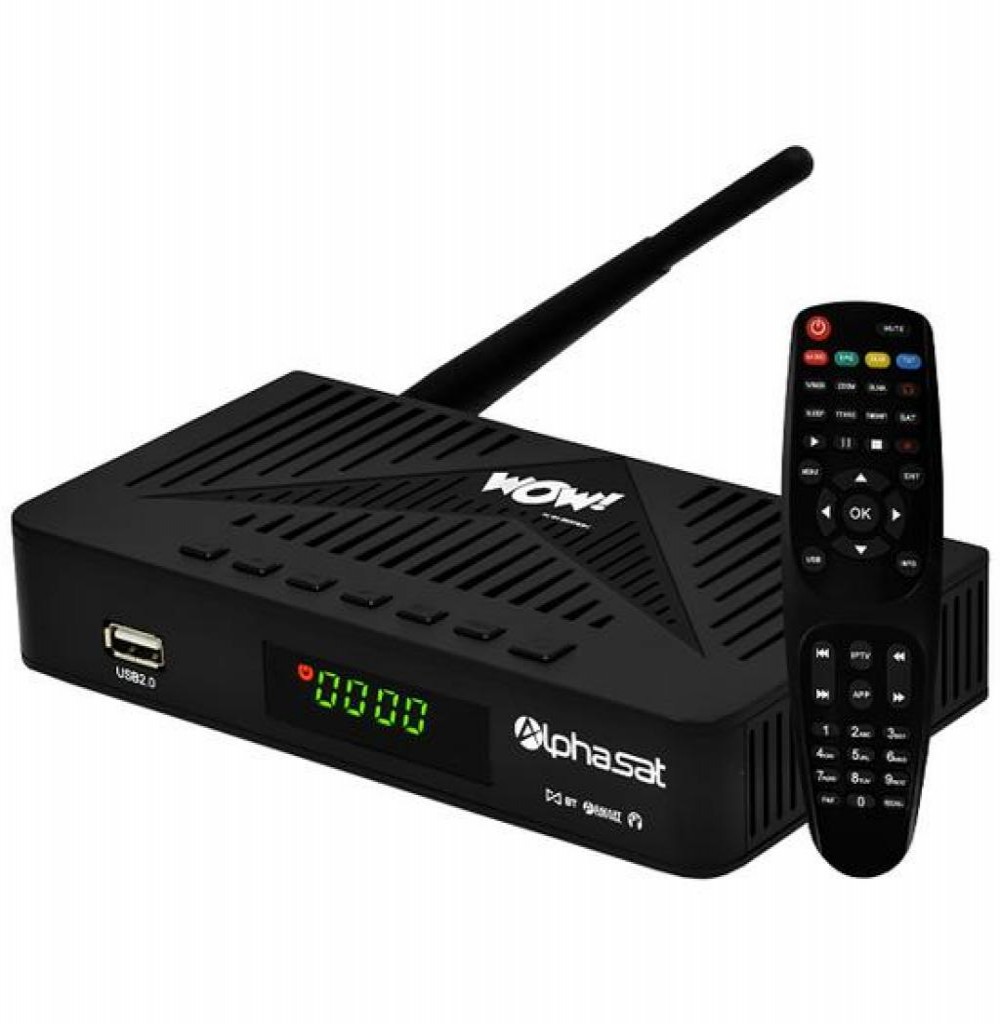 Receptor Digital Alphasat WOW Caixa Amarela