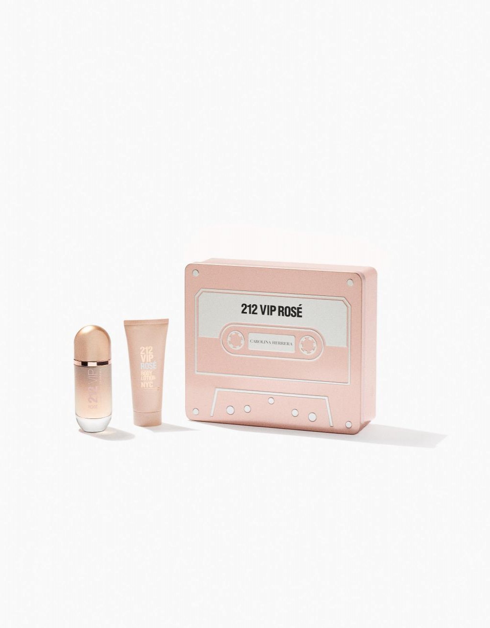 Kit Carolina Herrera 212 Vip Rose 80ml + BL Lata