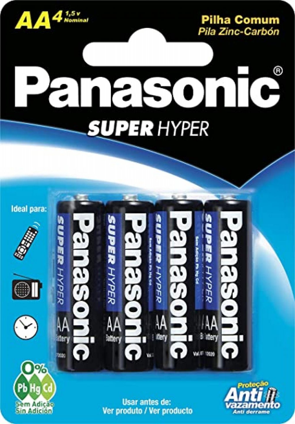 Pilha Panasonic AA C/4 Blister