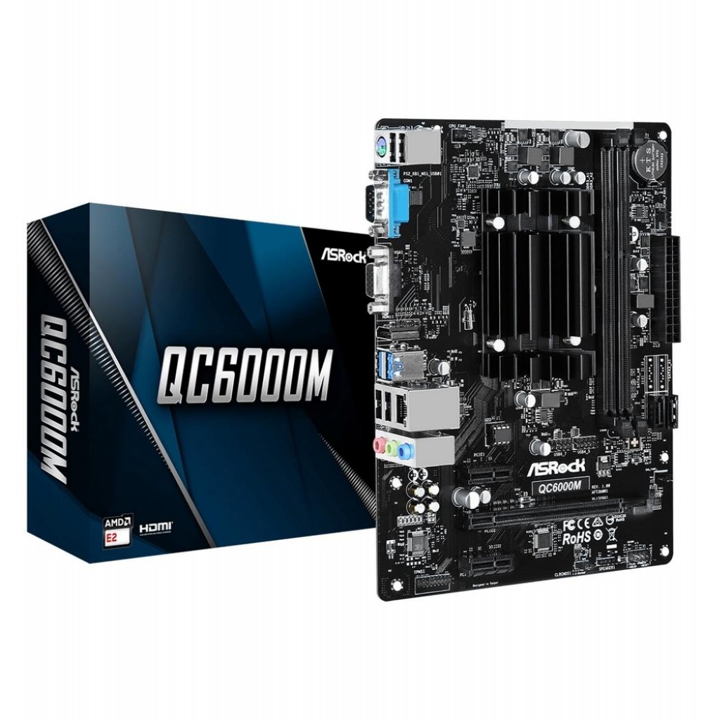 Placa Mae + Processador Asrock QC6000M E2 1.5 DDR3