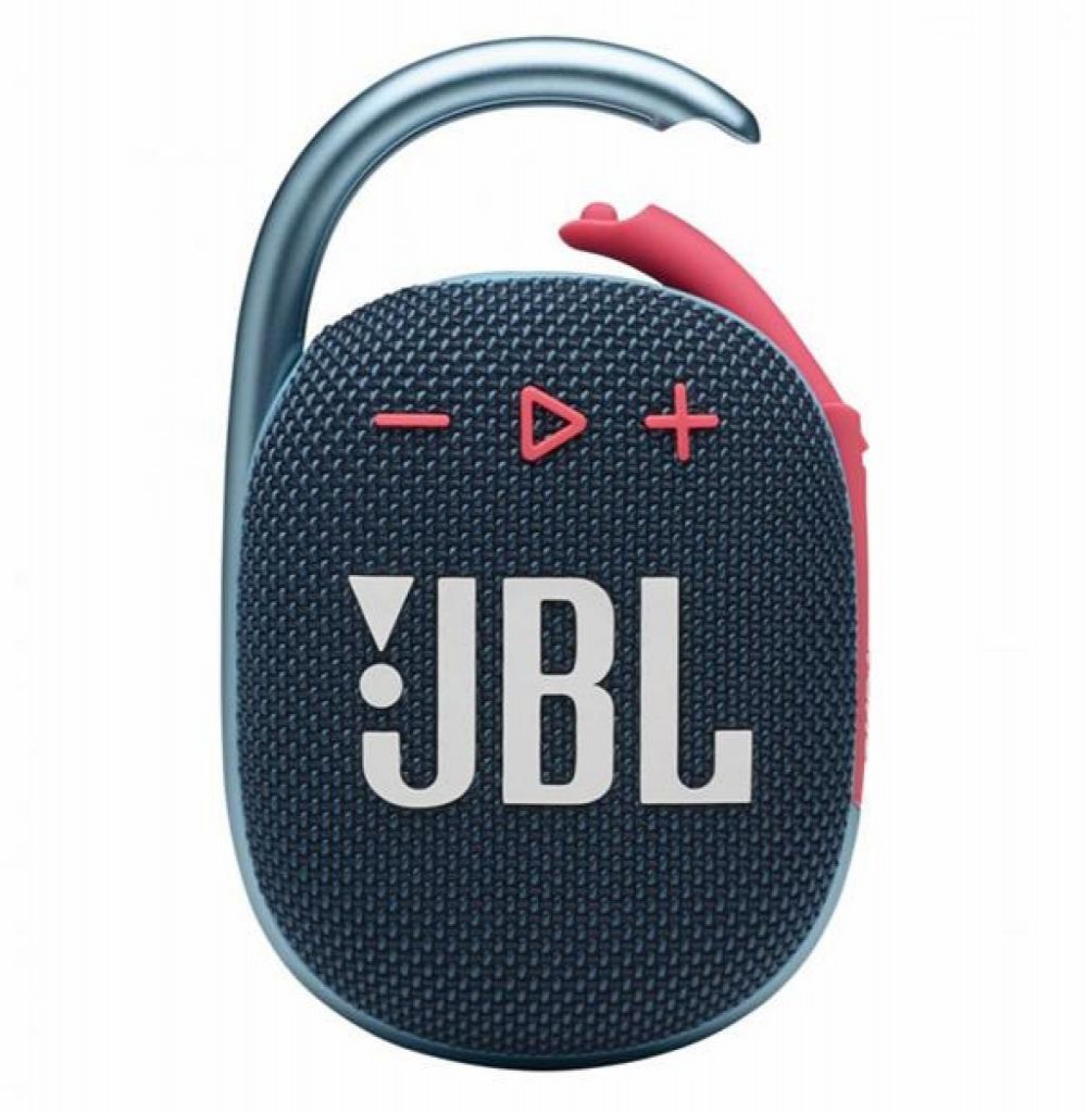 Caixa de Som JBL Clip 4 Azul/Rosa