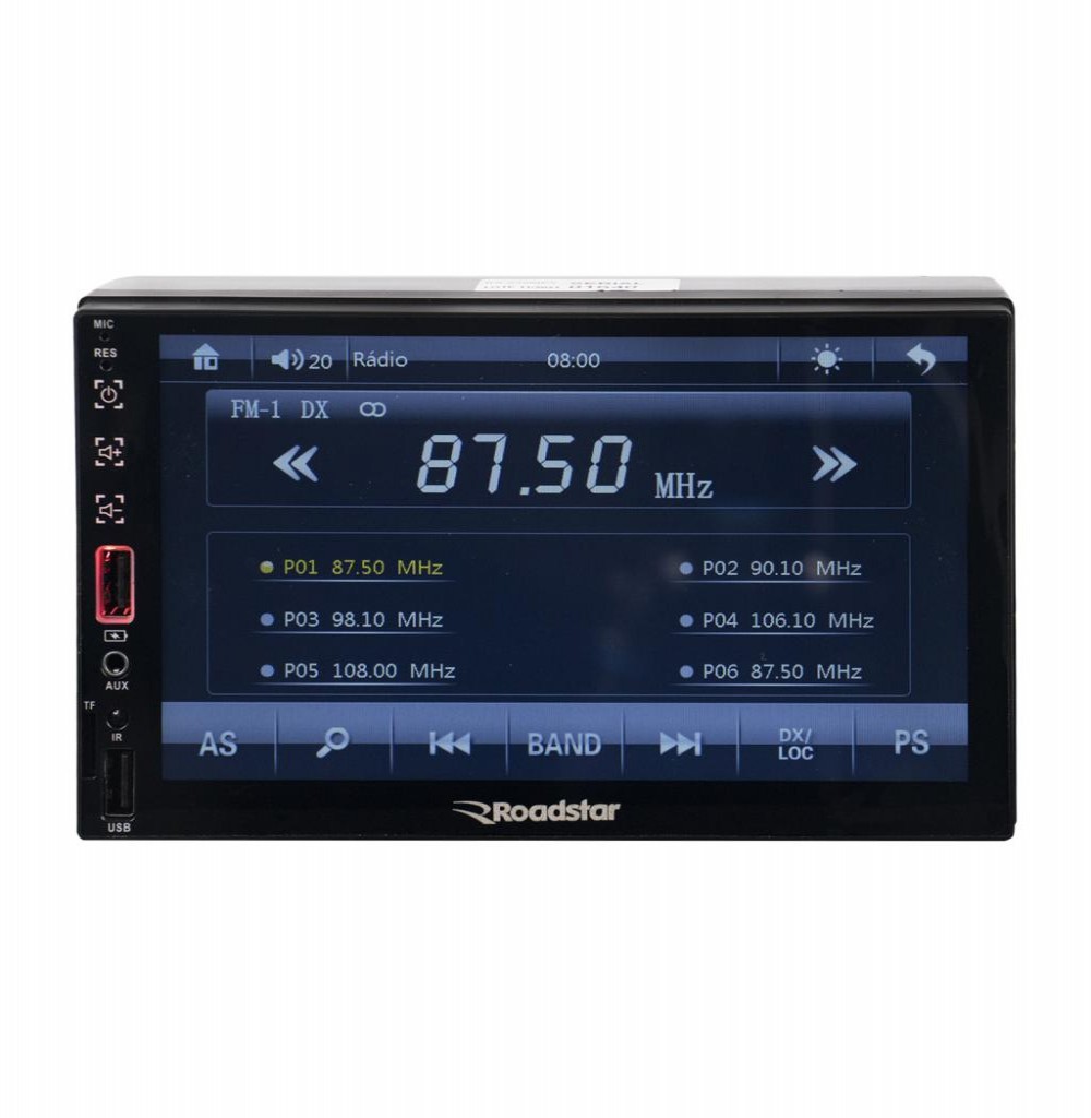 Som P/Carro Roadstar RS-550MP5 50w Usb/Aux/SD/FM