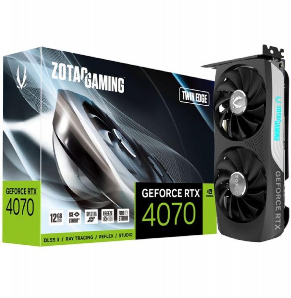 Placa de Vídeo 12GB Exp. Gf-Rtx4070 Super Zotac Twin Edge (ZT-D40720E-10M)